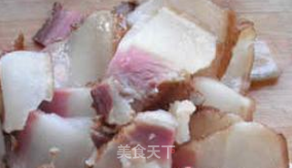 韭苔炒腊肉的做法步骤:2