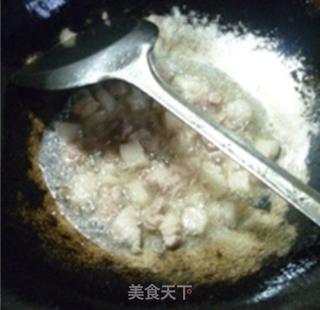 酸带豆五花肉炒茭白的做法步骤：7