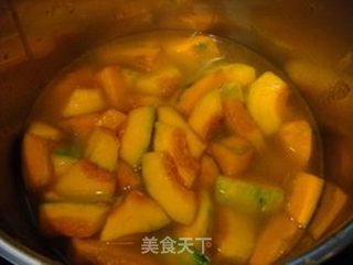 椰汁香蘋南瓜甜湯的做法步骤:8