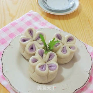 梅花豆沙包的做法步骤:10