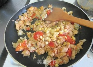 浓郁奶香【蘑菇鸡肉焗饭】的做法步骤:11