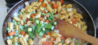 炒杂粮猫耳朵的做法步骤:15