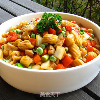 炒杂粮猫耳朵的做法步骤:16