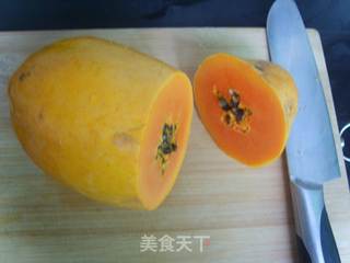 木瓜凉粉冻的做法步骤:2