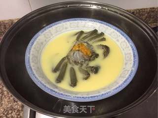 蛋蒸螃蟹的做法步骤:6