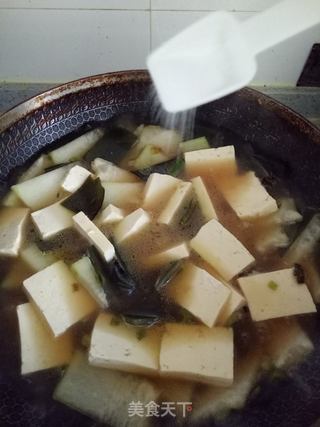 冬瓜海带炖豆腐的做法步骤:12