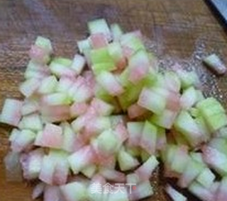 鸡蛋西瓜皮炒饭的做法步骤：5