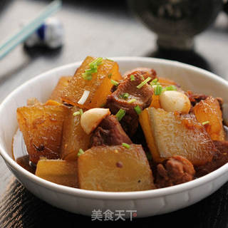 冬瓜烧鸭腿的做法步骤:13