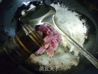 咸菜里脊肉炒毛豆的做法步骤:8