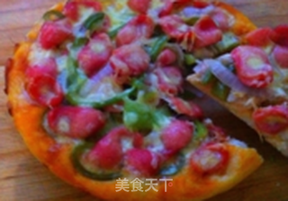 8寸烤肠披萨的做法步骤:9