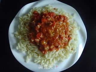 【番茄肉酱螺蛳粉】的做法步骤:8