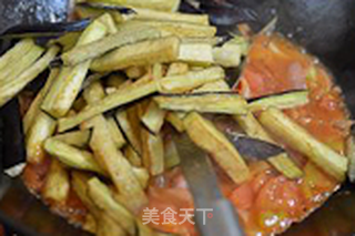 西红柿烧茄子的做法步骤:7