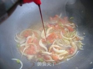 简单也营养——茄汁乌冬面的做法步骤:9