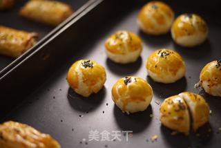 【小森妈妈菜谱】美味蛋黄酥的做法步骤:14