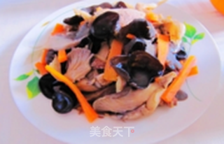 鲜蘑炒木耳的做法步骤:12