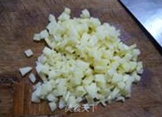 培根土豆炒饭的做法步骤:4