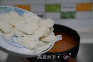 海鲜汤年糕的做法步骤:5