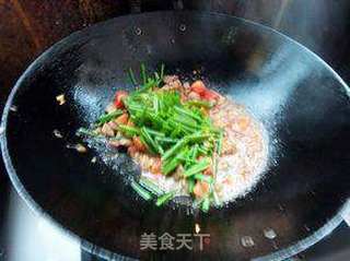 番茄香葱炒肉的做法步骤:10