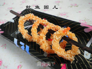 香酥鱿鱼圈儿的做法步骤:7