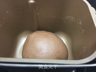 可可咸奶油面包的做法步骤:7