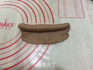 可可咸奶油面包的做法步骤:13