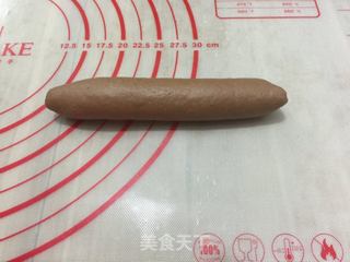 可可咸奶油面包的做法步骤:14