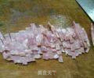 青椒培根炒面的做法步骤:4