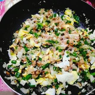 沙葛猪肉煎饼的做法步骤:6