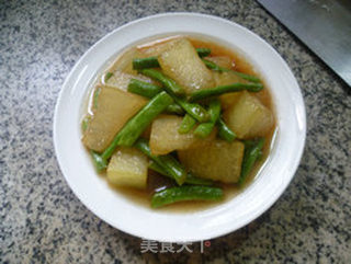 梅豆烧冬瓜的做法步骤:15