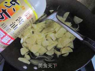 牛筋炒土豆片的做法步骤:7