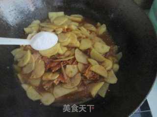 牛筋炒土豆片的做法步骤:11