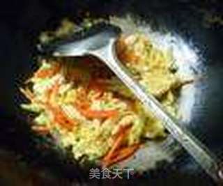 胡萝卜腐竹炒鸡蛋的做法步骤:13