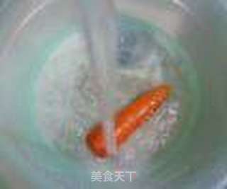胡萝卜腐竹炒鸡蛋的做法步骤:3