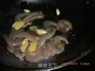 炒青虾萝卜的做法步骤:3