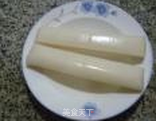 西瓜皮炒年糕的做法步骤:2