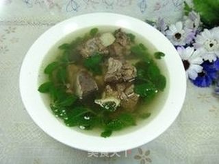 薄荷牛排汤的做法步骤:8