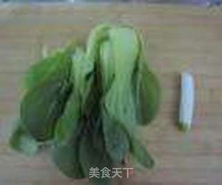 小油菜手工圆片面的做法步骤：6