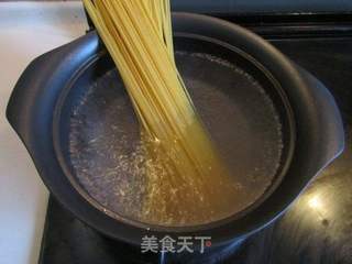 鲜虾热那亚意面的做法步骤:3