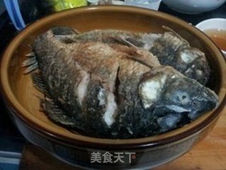 豆瓣烧鲫鱼的做法步骤:3
