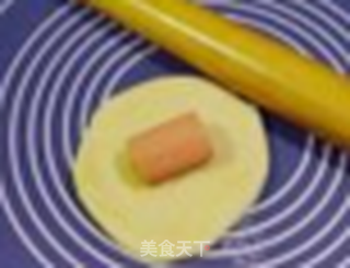 可爱猪肠包的做法步骤:10