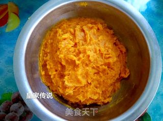 南瓜花卷的做法步骤:4