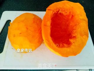 南瓜花卷的做法步骤:2