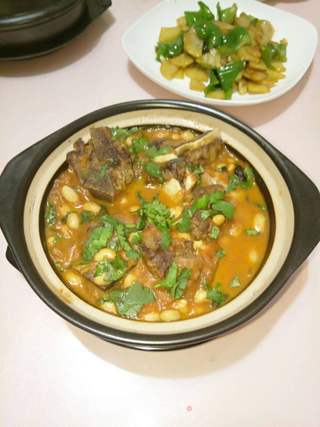 牛骨西红柿黄豆煲的做法步骤:13