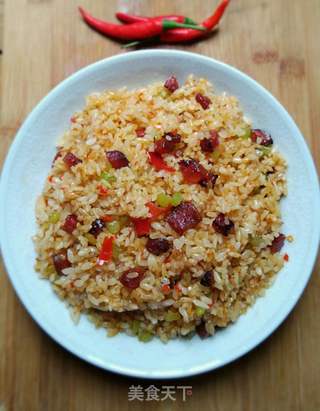 香肠炒饭的做法步骤:10