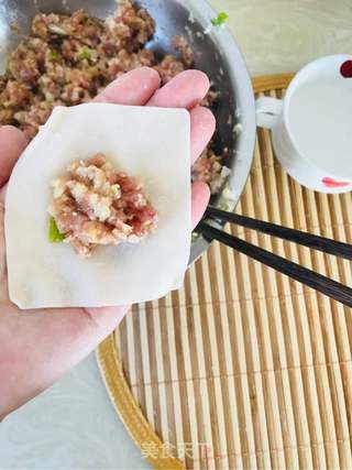 鸡肉馅馄饨的做法步骤:9