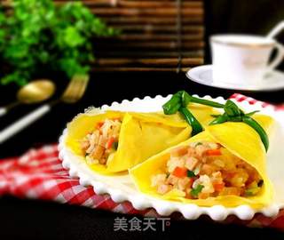 懒人快手餐~蛋包饭的做法步骤:18