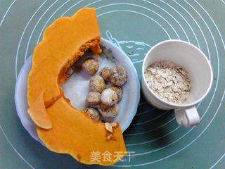 南瓜栗子燕麦糊的做法步骤：1