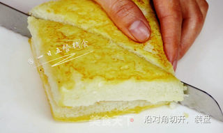 火腿芝士西多士的做法步骤:11