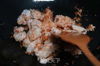 韩式辣白菜炒饭的做法步骤:3