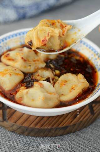 酸汤虾仁水饺的做法步骤:8